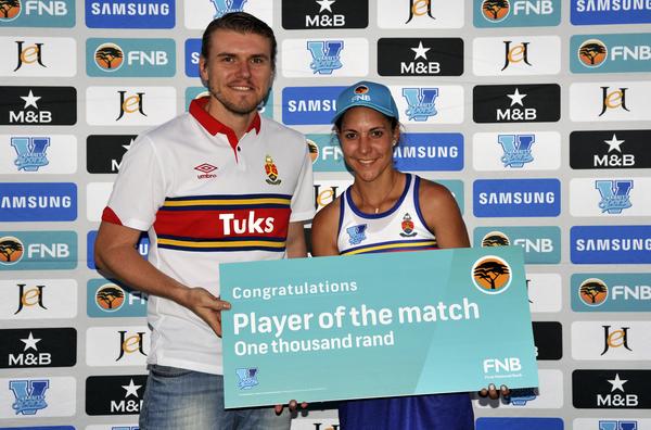 <a href="/UJ_Sport/">UJ Sport</a> 3 vs 4 <a href="/TuksSport/">#TuksSport</a> <a href="/FNBSA/">FNB South Africa</a> Player of the Match Anel Luus of <a href="/TuksSport/">#TuksSport</a>. #VShockey