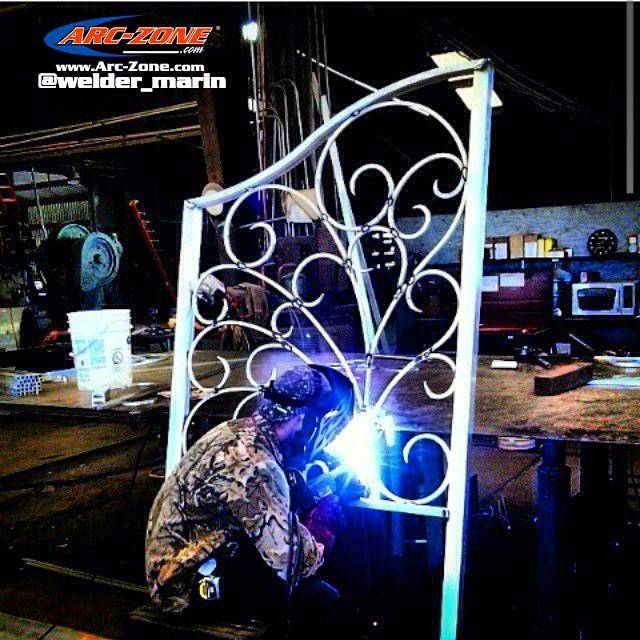 arczone's tweet photo. We're mixing a little #ArcFlashFriday #WeldArt fences and gates in on this one. Nice work … http://t.co/LnyYCFpB8q http://t.co/bGZ2nOf9Ad