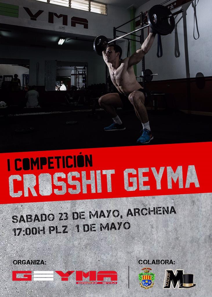 GimnasioGeyma's tweet photo. I Competición CrossHitt Geyma! Nos vemos el 23 de abril en la plaza 1 de Mayo a las 17:00 @AytoArchena @magosarchena http://t.co/U03yvCHbVr