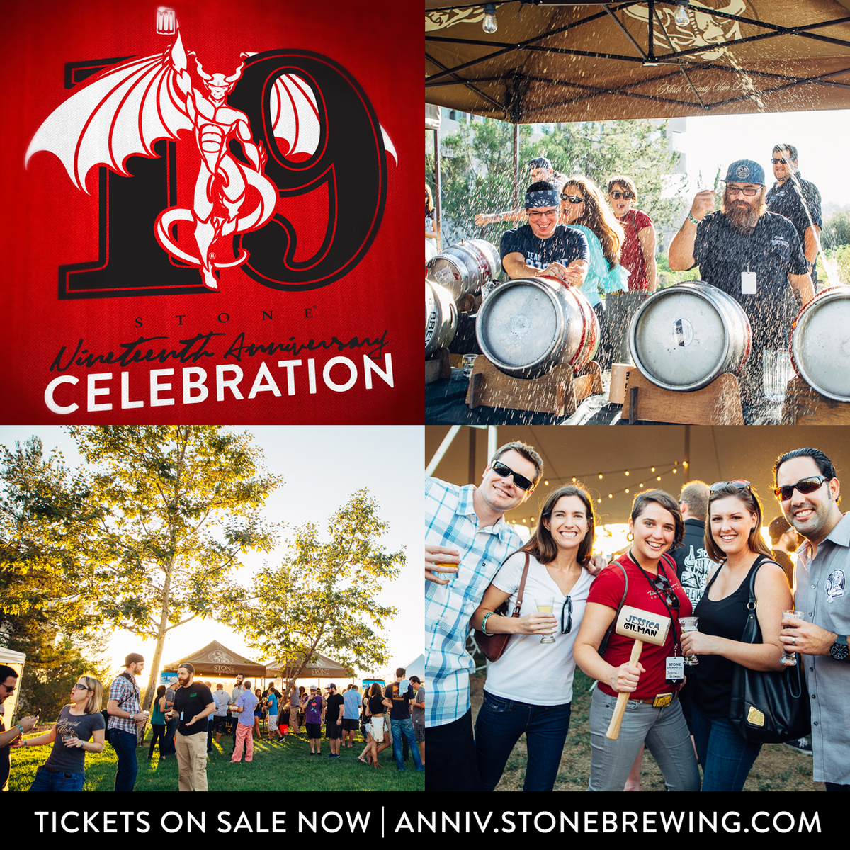 StoneBrewing's tweet photo. #CRAFTBEER ALERT: Tickets to Stone 19th Anniversary #Beer Festival are on sale NOW - http://t.co/uEoEiYkneo http://t.co/cvK0IJ0TNn