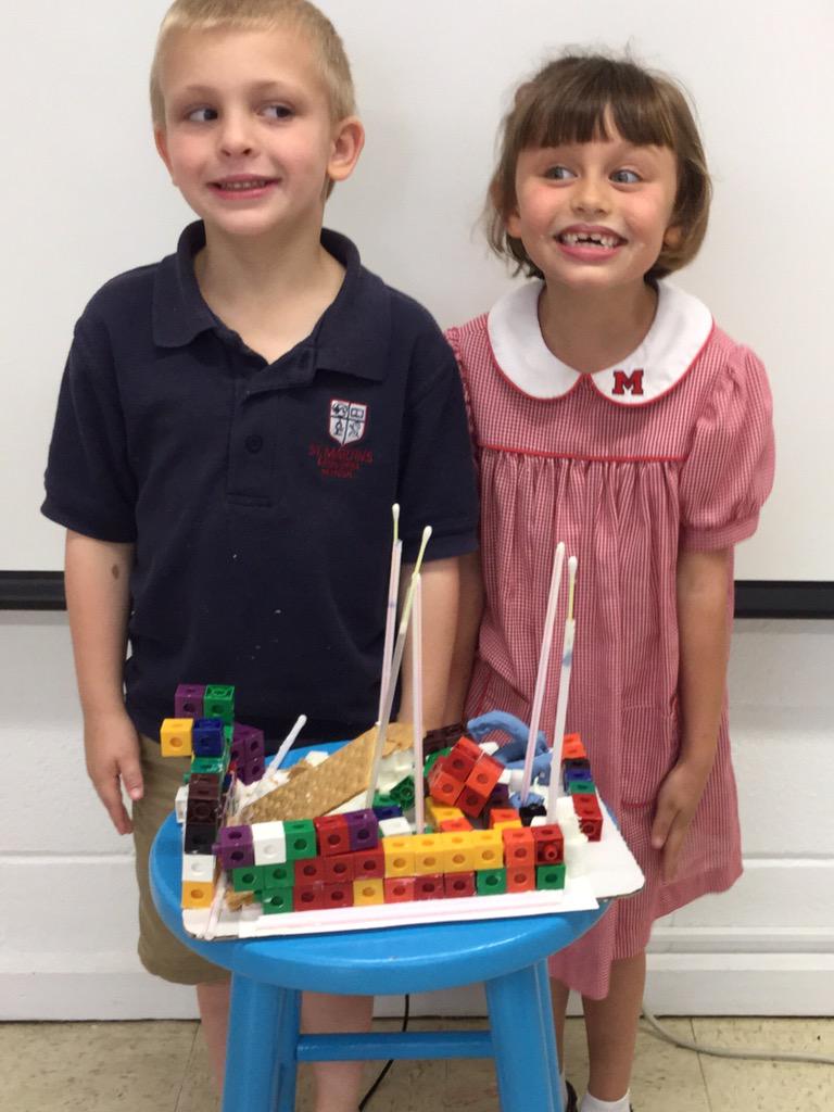 stmkindergarten's tweet photo. Here are more pictures from the STeaM lab this week! These houses are amazing! @stmsaints http://t.co/NlOndCcr7P