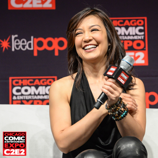 c2e2's tweet photo. Happy #MayDay to one of our favorite Agents - Agent May (@MingNa​) of course! #C2E2 #AgentsofSHIELD #AgentMayDay http://t.co/Xjve5GW224