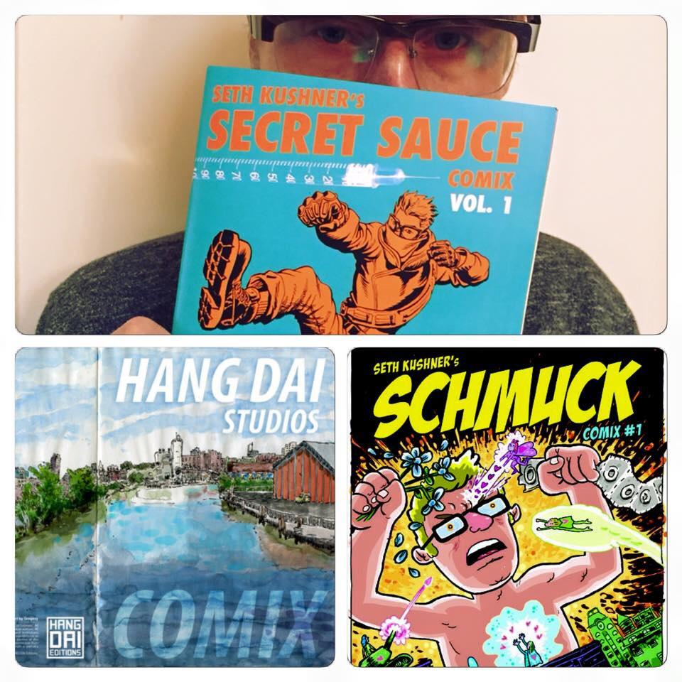 SECRET SAUCE COMIX, HANG DAI STUDIOS COMIX &amp; SCHMUCK COMIX are all now available for purchase at @BergenStComics