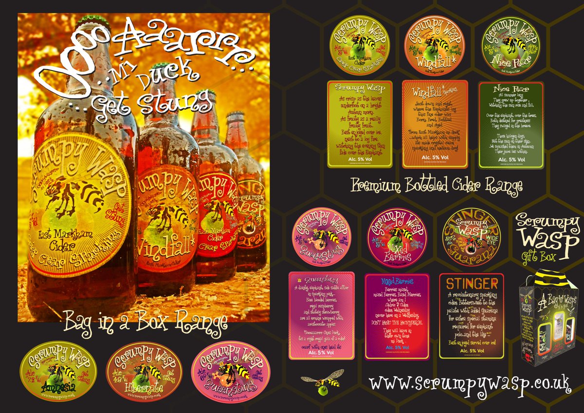 Why not try a <a href="/scrumpywasp/">Scrumpy Wasp Cider</a> this weekend and get Stung !!!!
