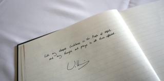 KensingtonRoyal's tweet image. The Duke of Cambridge has signed a book of condolence for victims of the Nepal earthquake