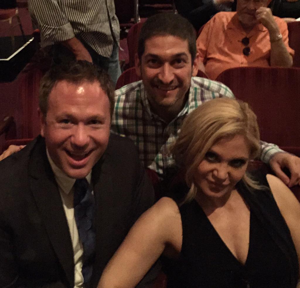 itsAdam's tweet photo. A Legally Blonde the Musical reunion at @MotownMusical w/ @official_orfeh & @nathanexists #bliss @Pantages #bonecake http://t.co/XHOP5KjqPl