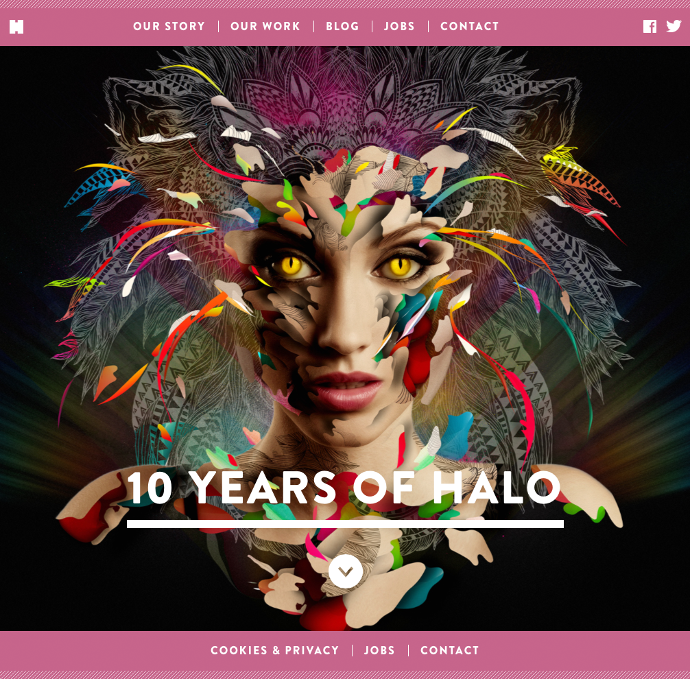 halostudio_love's tweet photo. We're celebrating 10 years of Halo with the launch of our new brand and website. >> http://t.co/oHKQo6sIvt Enjoy :) http://t.co/QmOpJlzqVB