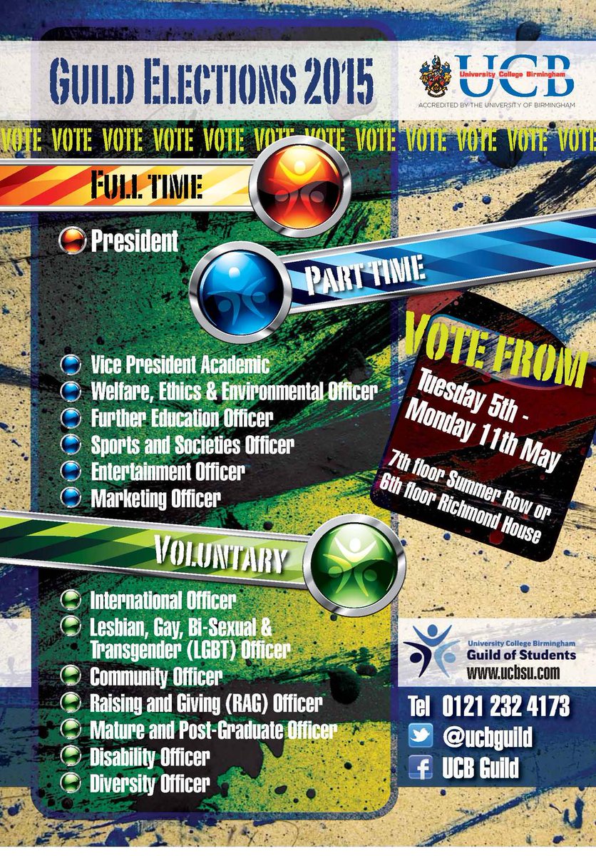 UCBofficial's tweet photo. Guild elections 2015 - have you voted? http://t.co/cmQijBsWx9