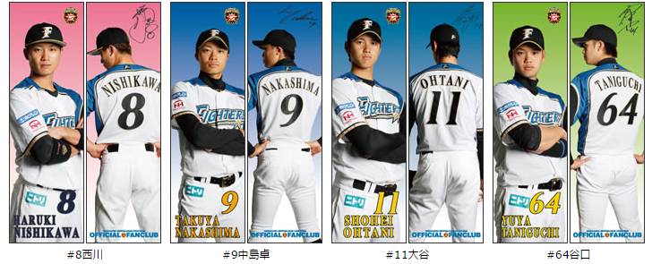 すごいことになってます。ファイターズ抱きまくら。誰のゲットしたい