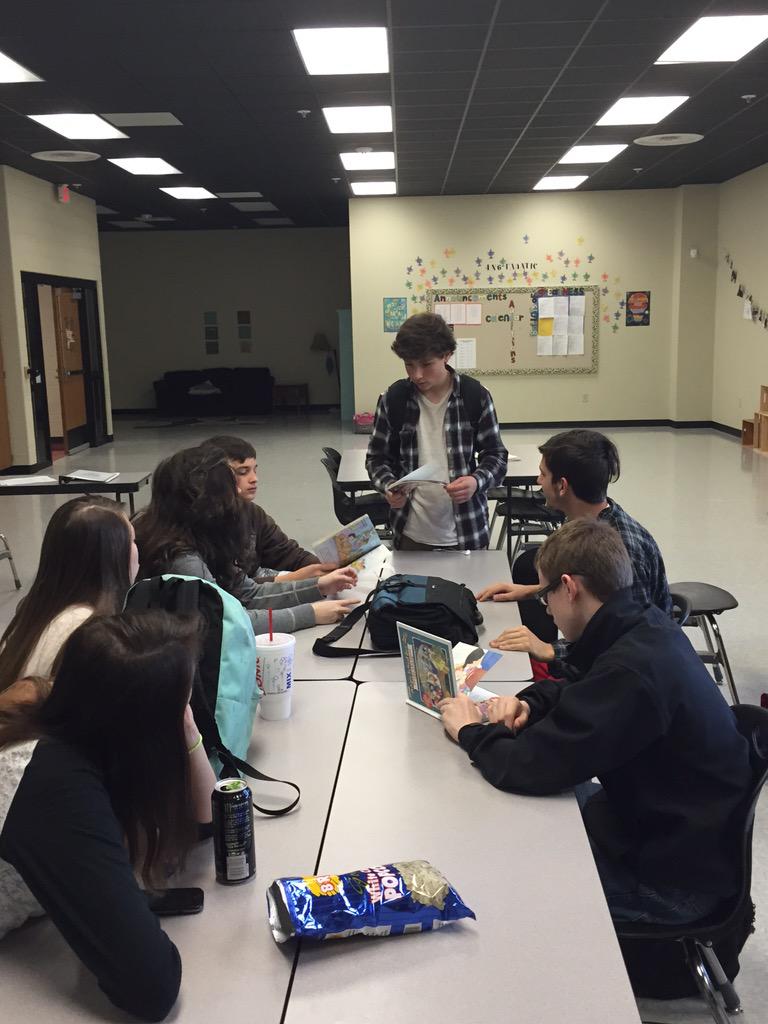 CFAForensics's tweet photo. Intro to Forensics planning their first Readers Theater! #cfaforensics http://t.co/MIRnNy7cUw