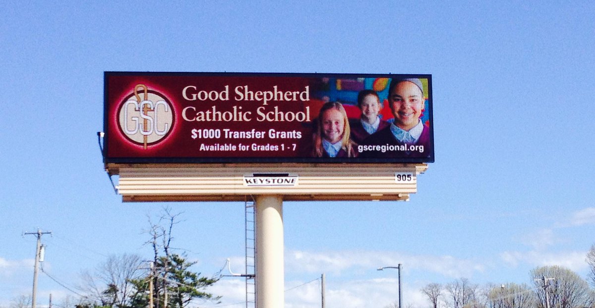 GSCelem's tweet photo. Look for GSC's billboards on 309 N &amp; S. #SpreadTheWord GSC is Exemplary! Transfer #Grants @ArchPhilly @PhillyCathSch http://t.co/VBTSEKTh3j