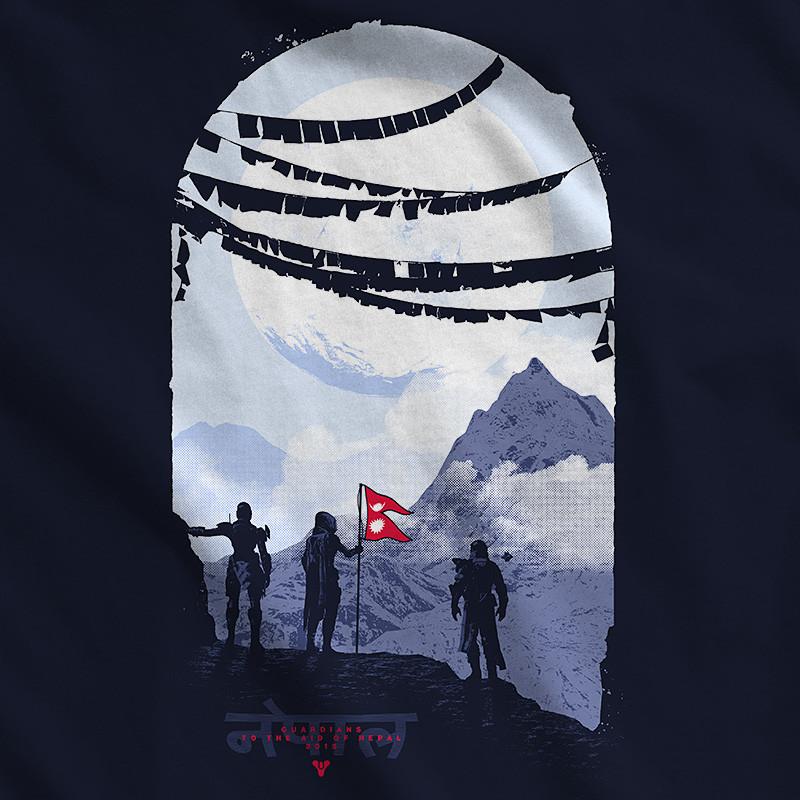 gameinformer's tweet photo. Bungie is selling t-shirts, w proceeds supporting relief efforts in Nepal. You also get loot. http://t.co/ynVqsArC2K http://t.co/wxMlgnM6qY
