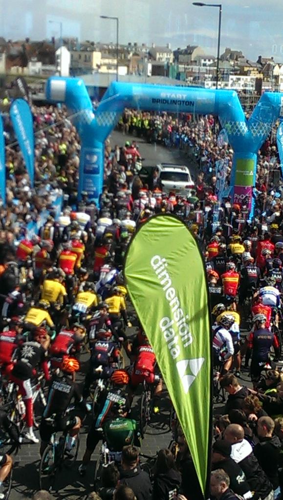 SouthgatesACCA's tweet photo. Great morning with Yorkshire Bank at the start of the Tour of Yorkshire. Thanks to Duncan and Paul. Great hosts. http://t.co/0gK0wDv3Q4