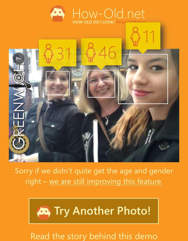 Helx's tweet photo. Made us all younger!! Yay!! #HowOldRobot http://t.co/fs2ldVK4Ja