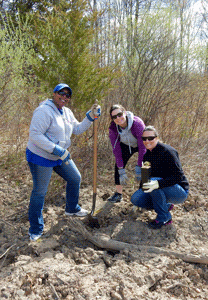 tlcnj's tweet photo. .@PrudentialBYC volunteers plant 250 trees &amp; shrubs @ Lord Stirling Park #PartnersForParks http://t.co/xYRBpVNEWt http://t.co/9DGrcPfP8j
