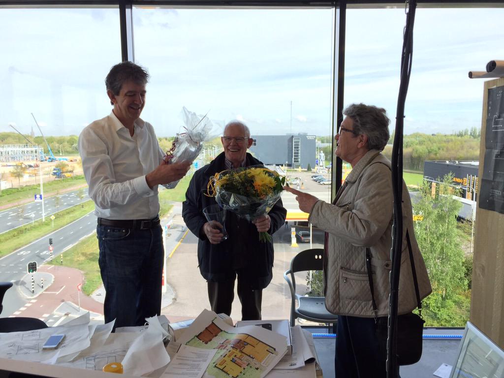 NBArchitecten's tweet photo. Iedereen bedankt voor de felicitaties! Best Architecten 20 jaar. Het begin is gemaakt. #bedreven #bezield #betrokken http://t.co/viLhchJhEf