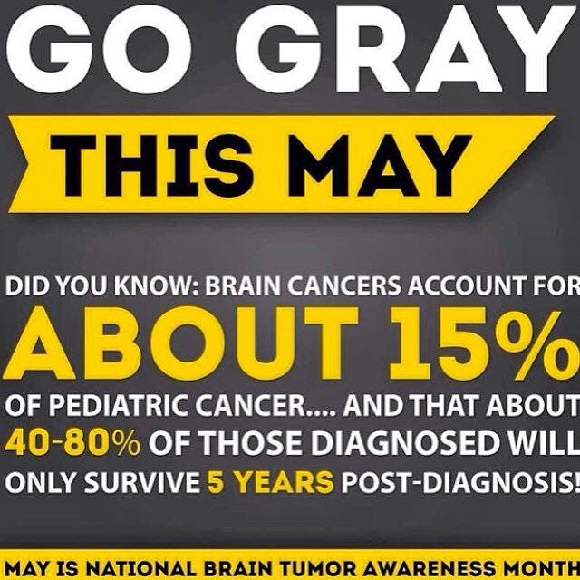 TeamAlexa1's tweet photo. May is Brain Cancer Awareness month! #GoGrayInMay #TeamAlexaFIghtingBack #BrainCacnerAwareness http://t.co/9t4cfow39R