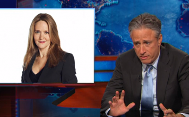 EW's tweet image. Watch Jon Stewart's goodbye montage to @TheDailyShow correspondent @iamsambee: ow.ly/Mnx0t