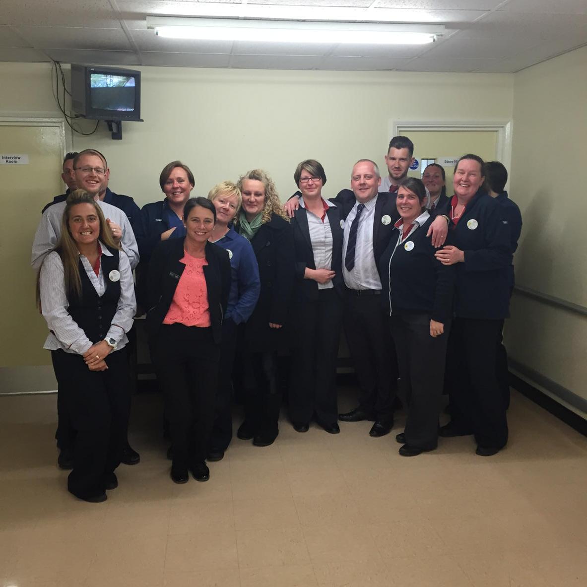 Saying farewell to Sally <a href="/GlossopTesco/">#GlossopTesco</a> leaving today, 8 years loyal service, wishing you all the best for the future