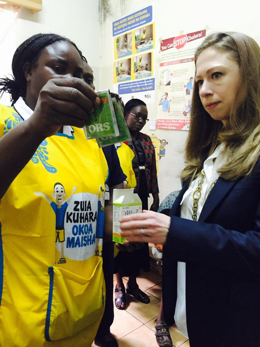 ChelseaClinton's tweet photo. Thank you to all the incredible doctors and staff who welcomed me at the Mbagathi Hospital in Nairobi. #CFStories http://t.co/NAoii7n5iI