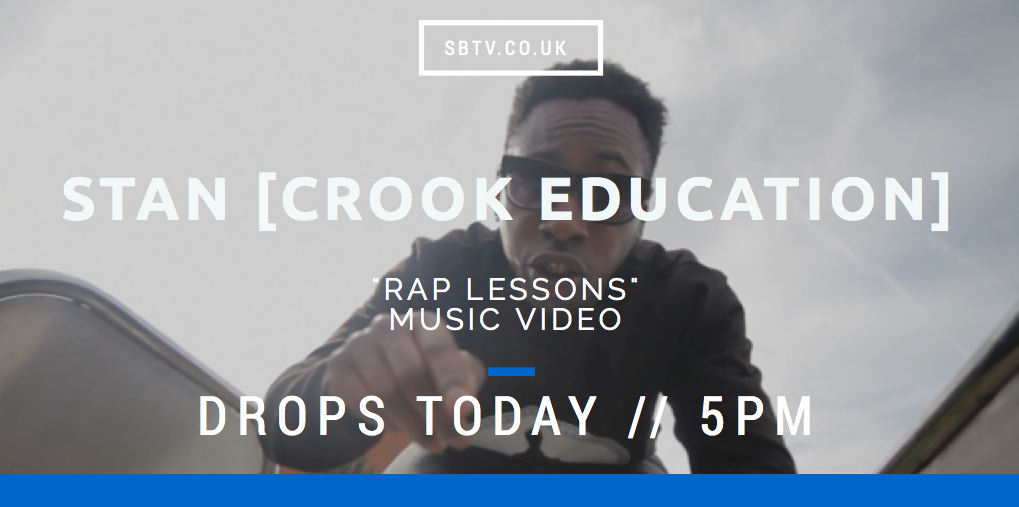SBTVonline's tweet photo. Who's ready for a lesson in Rap?! @StanCrookEd's new visual from @MorganKeyz drops at 5PM... 👊 http://t.co/LD1IEm8PKl