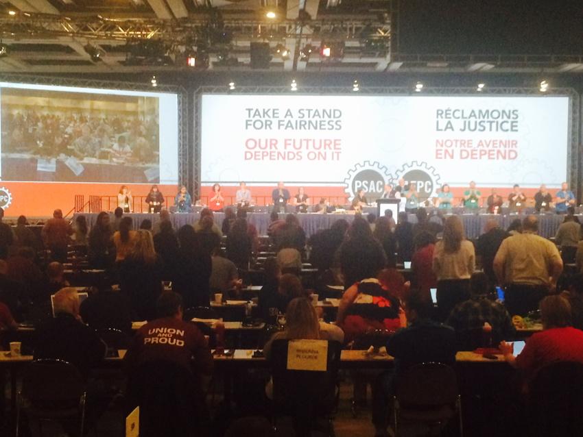 bkristjansson1's tweet photo. PSAC Convention unanimously supports a Campaign for inquiry into missing murdered aboriginal women!
Woot!!!
#PSAC15 http://t.co/Rtq0is0G6o