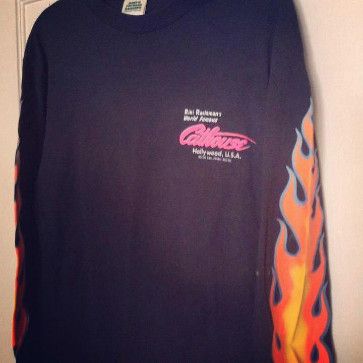 allicansayfilm's tweet photo. This 'Riki Rachtman's World Famous Cathouse' shirt belonged to Shannon Hoon. It can be yours: http://t.co/Ae4FLs1VOG http://t.co/qb7DpfsuE8