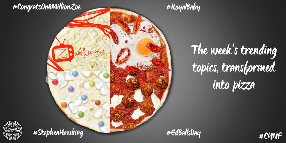 PizzaExpress's tweet photo. @edballsmp… and again! We love #EdBallsDay so much, we honoured it with pizza. Would you try a slice? #CYNF http://t.co/ueW2eWPDhn