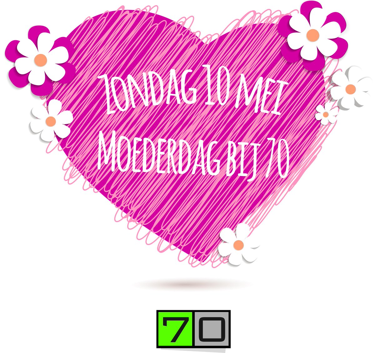Pssst.. 10 mei is het weer #moederdag ! Reserveer alvast een tafeltje bij #eetcafe70 !