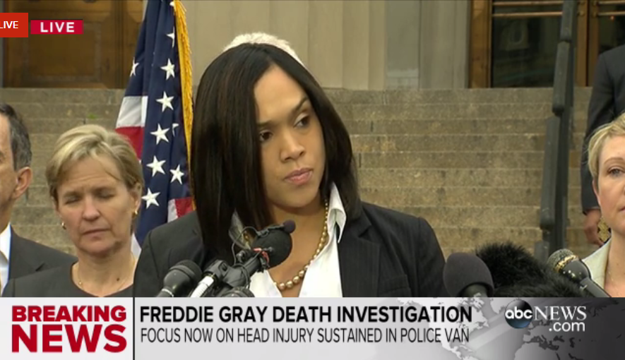 ABC's tweet photo. BREAKING: Freddie Gray's death ruled homicide; probable cause found to file criminal charges - @ABCNewsLive http://t.co/yibZKkduVg