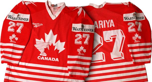 chipnchasehky's tweet photo. As sweet as the @HockeyCanada uniforms are, I miss these gems #1994 http://t.co/x7lIToTs8C