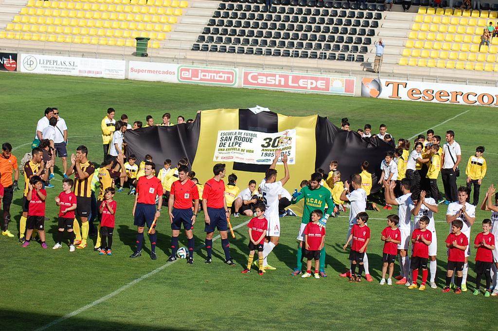 SanRoqueLepe's tweet image. Gracias a la escuela de fútbol @CanteraSanRoque por apoyarnos en su 30 aniversario.