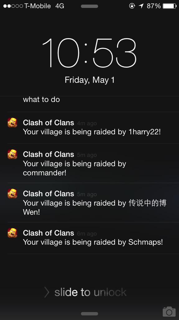 Hamm0nds's tweet image. My village was raided 4 times in 2 minutes #cocproblems