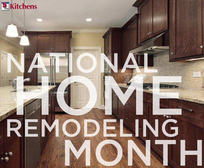 FiveDayKitchens's tweet photo. May is National Home #Remodeling Month! Are you thinking about making any updates to your #kitchen this year? http://t.co/lZeMmxKjpx
