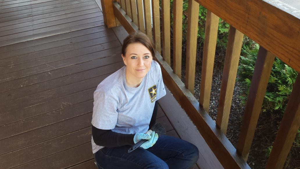 Phoenix_6_'s tweet photo. Recruiters in action!!!! Brush work and staining at the High Ground in Neillsville... more to follow!!! http://t.co/IcaXUhC5hC