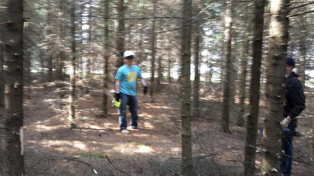 Phoenix_6_'s tweet photo. Recruiters in action!!!! Brush work and staining at the High Ground in Neillsville... more to follow!!! http://t.co/IcaXUhC5hC