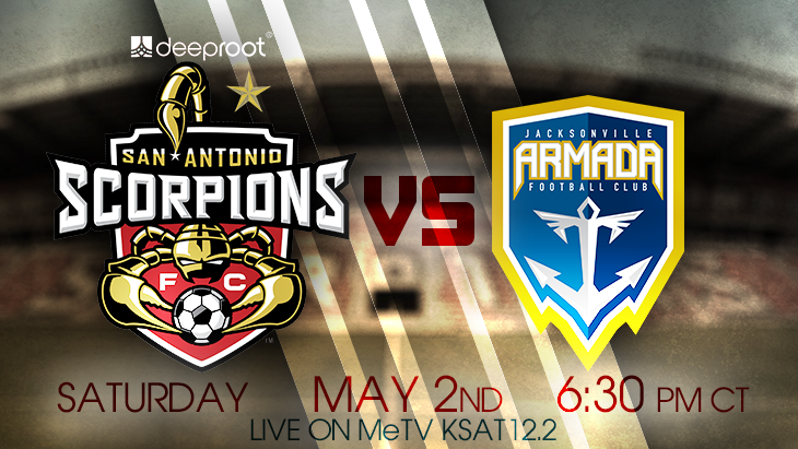 SAScorpions's tweet photo. MATCH PREVIEW of tomorrow's game at @JaxArmadaFC, in SA will be on MeTV KSAT 12.2 #JAXvSAS
http://t.co/yyP1PN6cSl http://t.co/CI7WbTT3CI