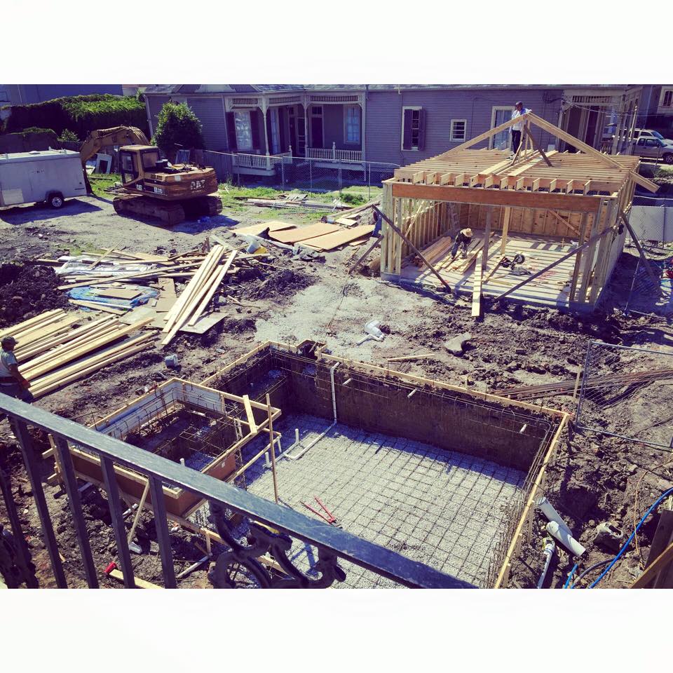 More progress pics: Carondelet pool &amp; garage construction! #summitnola #NOLA #realestate #NewOrleans