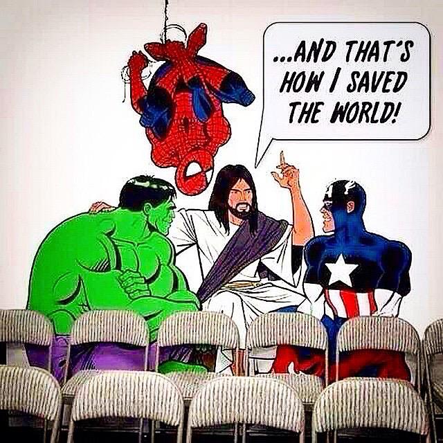 jackschull's tweet image. As the summer of "save the world" action movies kicks off... #JesusJuke