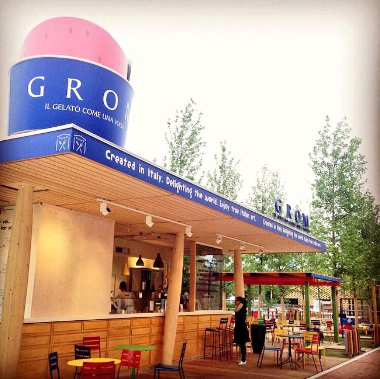 ale_filosomi's tweet photo. Go and taste it! Grom #gelato at @Expo2015Milano and this is its kiosk CH4. #milanexpo @Bio4Expo #followme http://t.co/fVhejpWgtW
