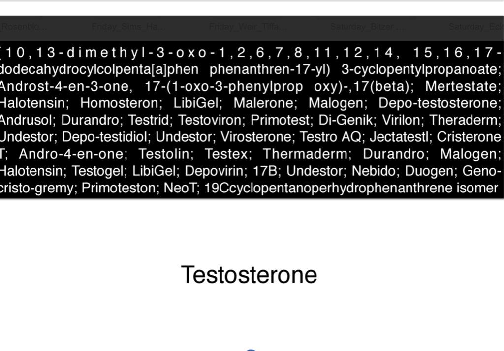 KellyJonesRD's tweet image. Check out all the words that may be on your #supplement label &amp;amp; actually mean "testosterone"! #SCANsymposium