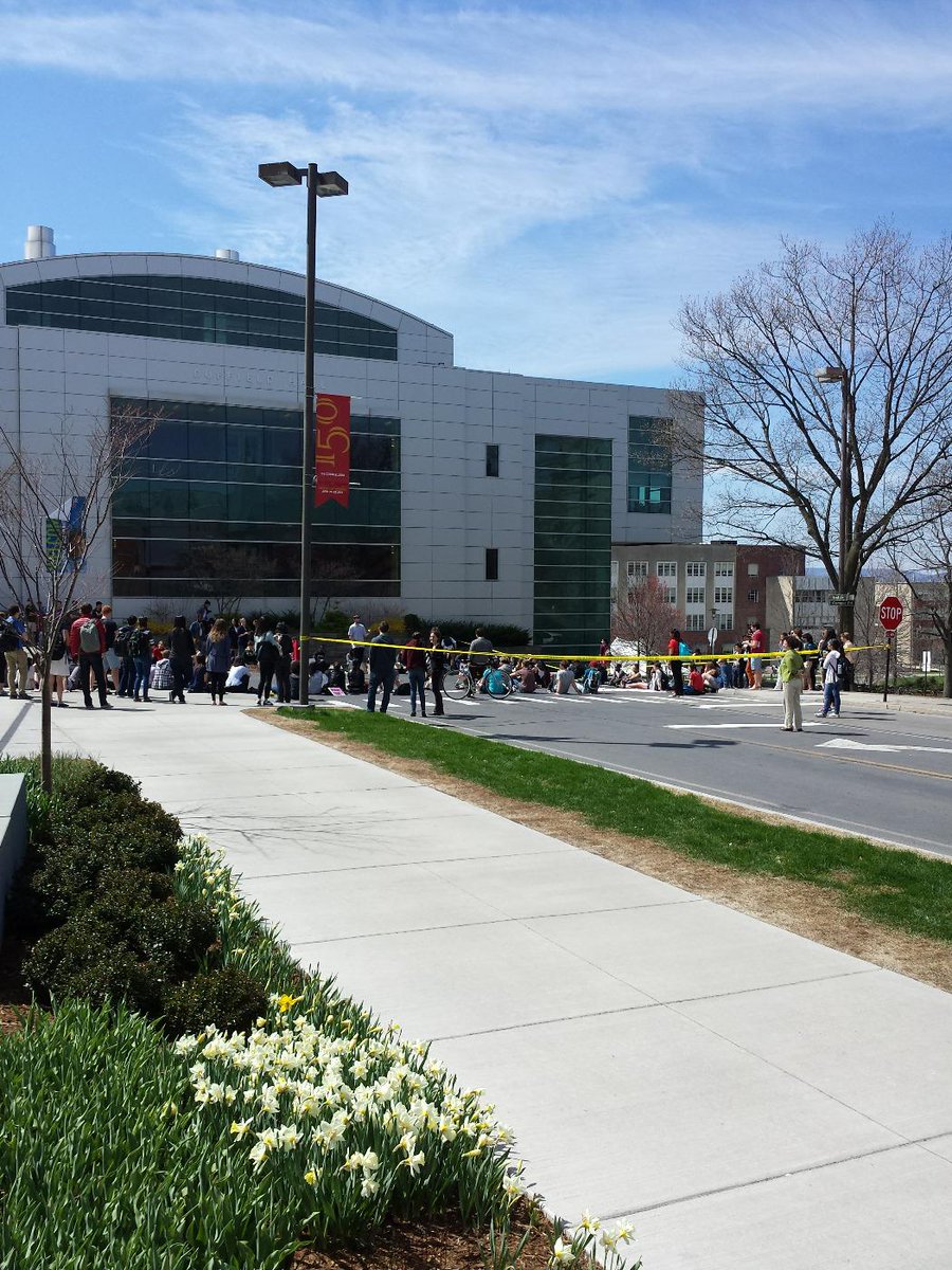 FightTheFee's tweet photo. #MayDay shutdown of main @Cornell intersection http://t.co/o5QmoitsJm