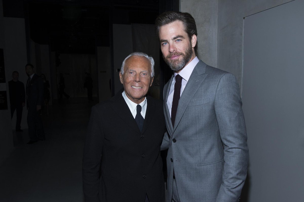 chris pine giorgio armani