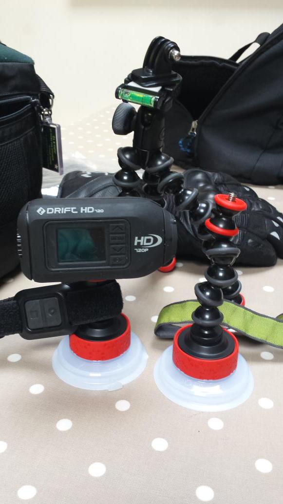 Aidan34's tweet photo. @DriftInnovation charged &amp; @jobyinc mounts ready. 3 day road trip let's have you @Revup4DSI http://t.co/Er3KwcDVEC