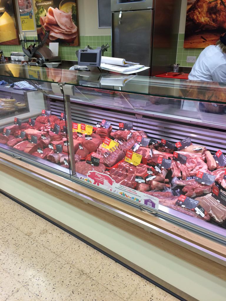 Meat counter at 5pm. Well done counters team at Ed way