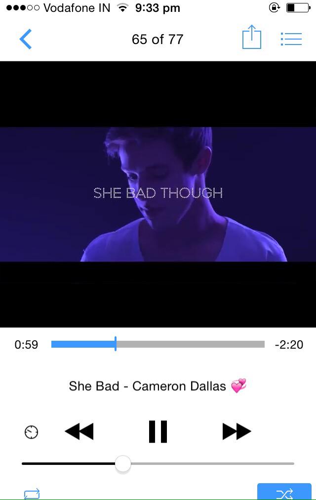 Palpasha_'s tweet photo. On repeat like God Damn ❤️❤️❤️ @camerondallas 💖 #SheBadToNumberOne http://t.co/KCHB8ZvYCq