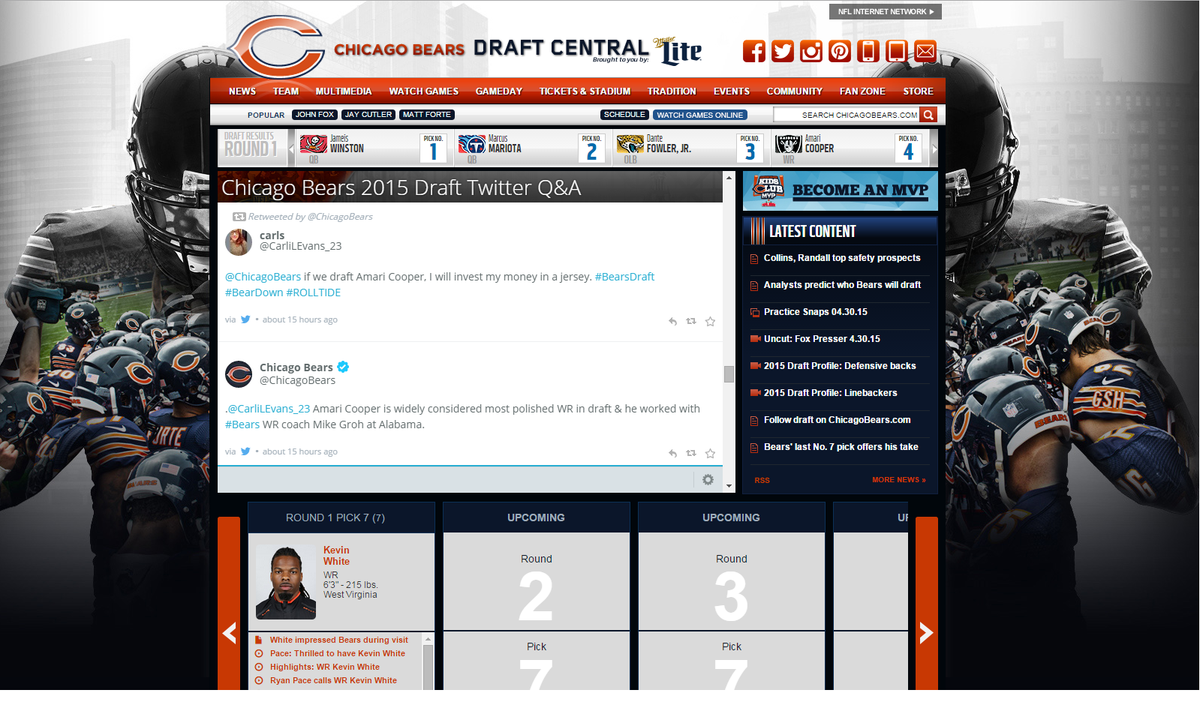 coveritlive's tweet photo. BLOG: CoveritLive shines at #NFLDraft. Check out some of the best implementations from Thurs http://t.co/mHvDNufS9V http://t.co/uMLrh5Pimn