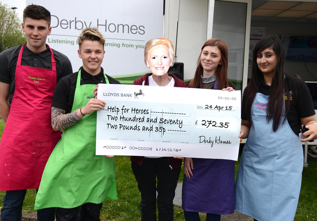 DHapprentice's tweet photo. We raised £272.35 @ our #bakeforheroes event! @HelpforHeroes @herothebear More pics: https://t.co/5jPoPhupzN #DerbyUK http://t.co/loo4vKYDGE