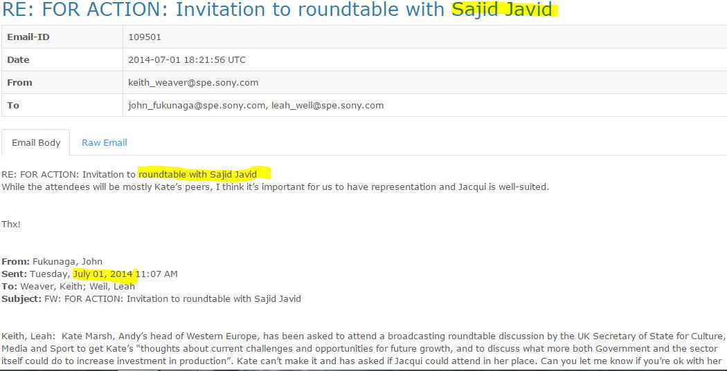 eveningnew's tweet image. .......You know ,@sajidjavid ,don’t ya
............Your fingerprints are all over #sonyleaks