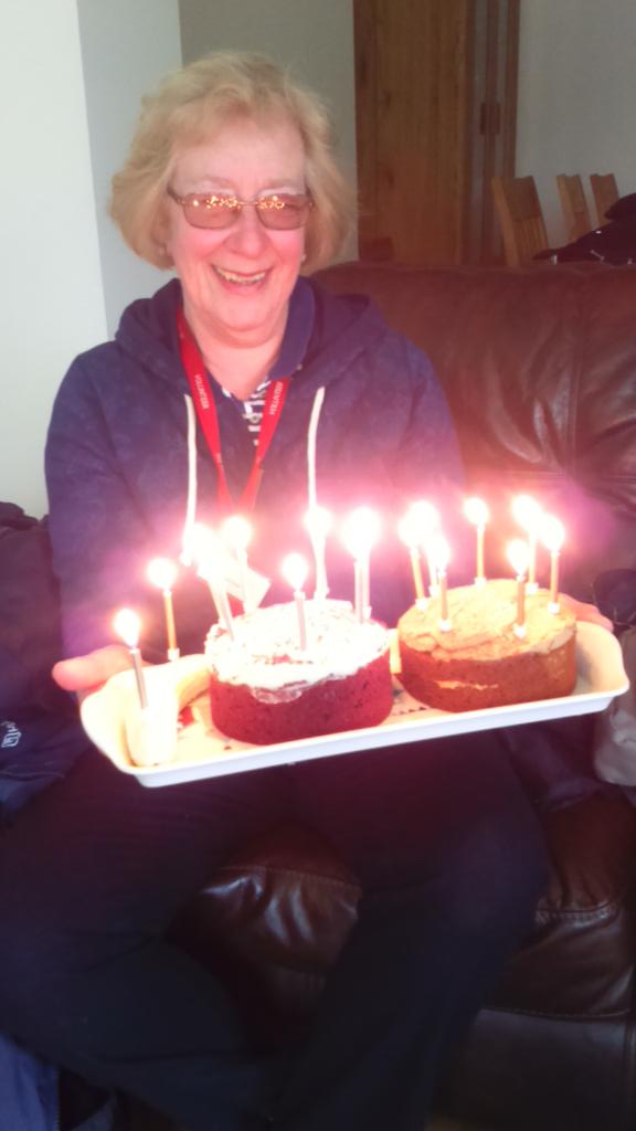 We\re topping off a successful day at with a team birthday - many happy returns Sandra! 